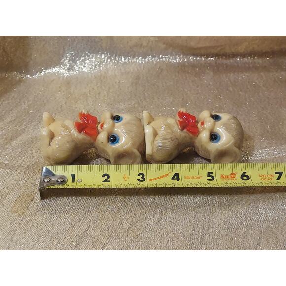 Vintage Napco Salt Pepper Shakers Set Mouse Mice Celluloid Kitschy Kitchen MCM - Picture 7 of 7